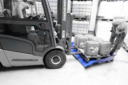 Hopfällbar Spill‑Berm för Pall