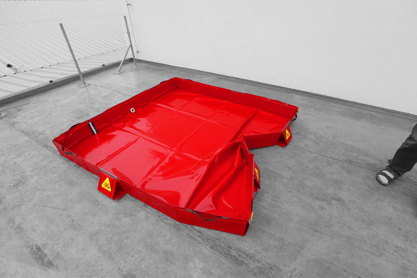 Hopfällbar Spill‑ & Avkontaminerings‑Berm