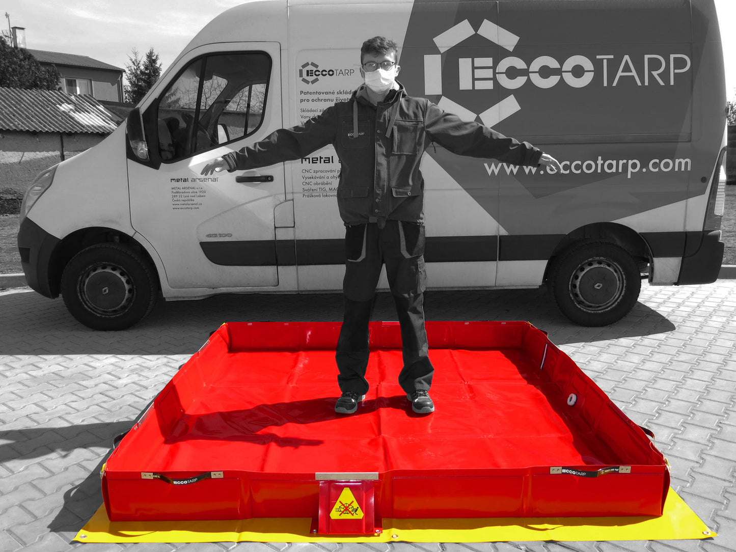 Hopfällbar Spill‑ & Avkontaminerings‑Berm