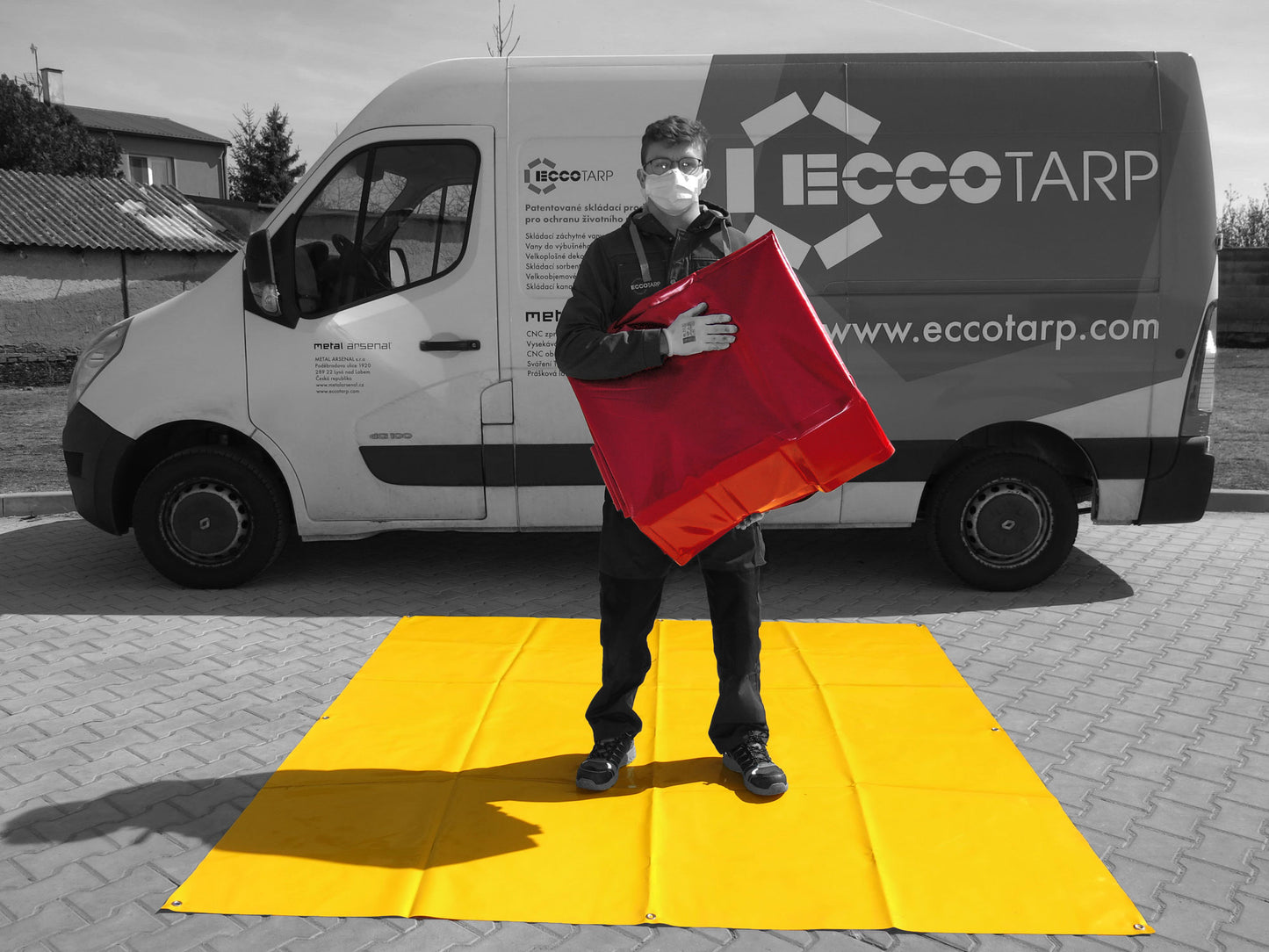 Hopfällbar Spill‑ & Avkontaminerings‑Berm