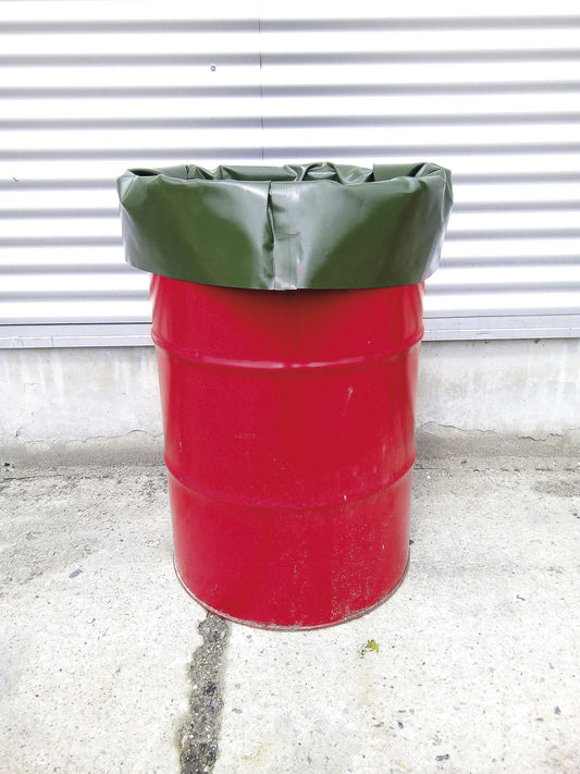 ECCOTARP impermeable emergency barrel insert ET IL01 ET IL02 vattentät tunnfoder 200 liters fat kemikalieresistent barrel liner nödfallsfoder 636 mm diameter 920 mm höjd 115 liter kapacitet 25 tum diameter 37 tum höjd 30 gallon tre-lager polypropylen hopfällbar kemikalieresistent akut spillhantering fatläckage skyddsinsats oljeprodukter kemikalier syror industriell säkerhet kompakt förvaring engångsanvändning ADR-kompatibel temperatur -20°C till +130°C. [eccotarp](https://www.eccotarp.com/storage/app/upload